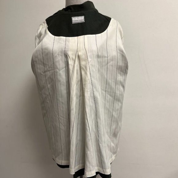 Lat Naylor Think Tank vintage olive army green wool swing jacket 2 M lined - Picture 13 of 13